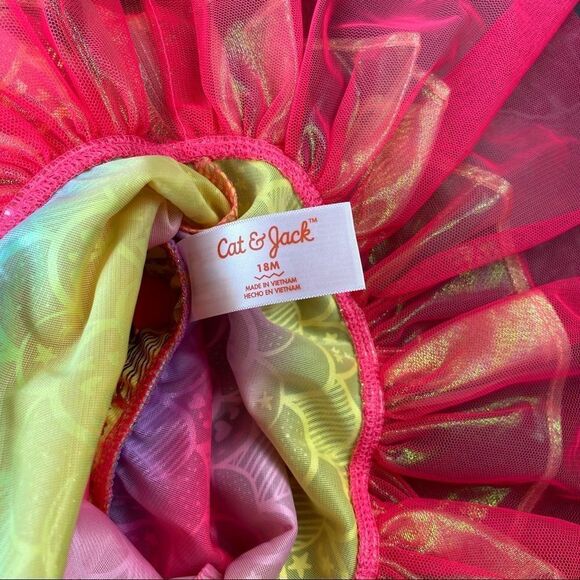 Girl’s Multicolored Mermaid Fishtail Skirt Sz 18M - Picture 4 of 4